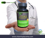 A doctor holding a Vitamin Placenta