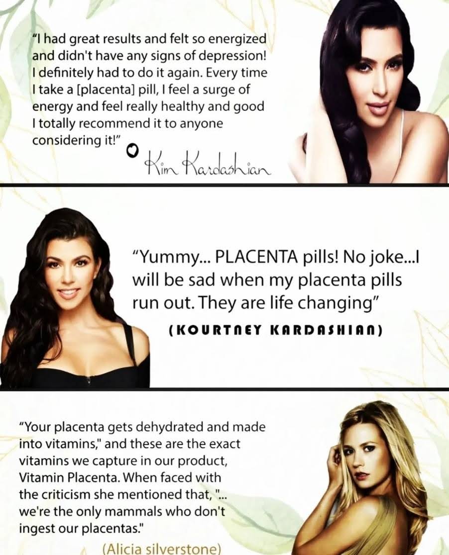 Kardashians Eating Placenta