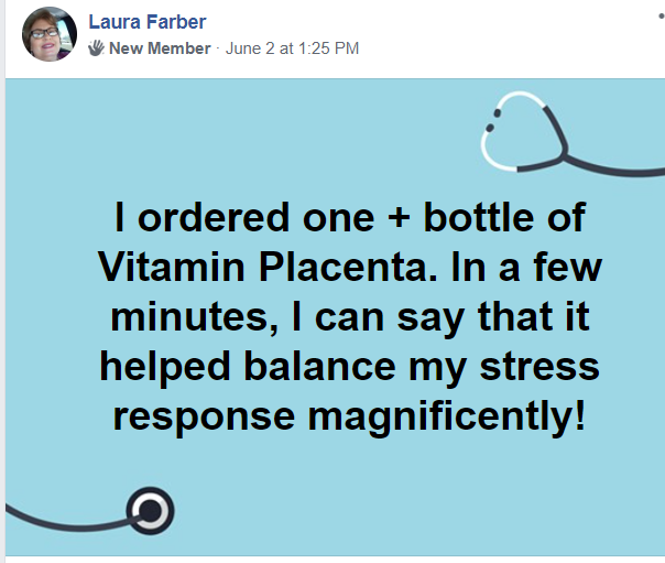 Vitamin Placenta Reduces Stress